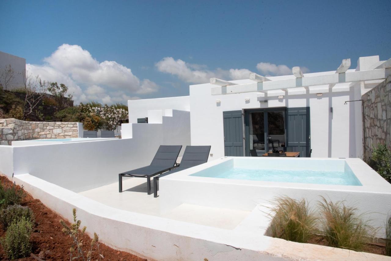 Isterni White New 1Bd House With Private Jacuzzi In Isterni别墅 外观 照片